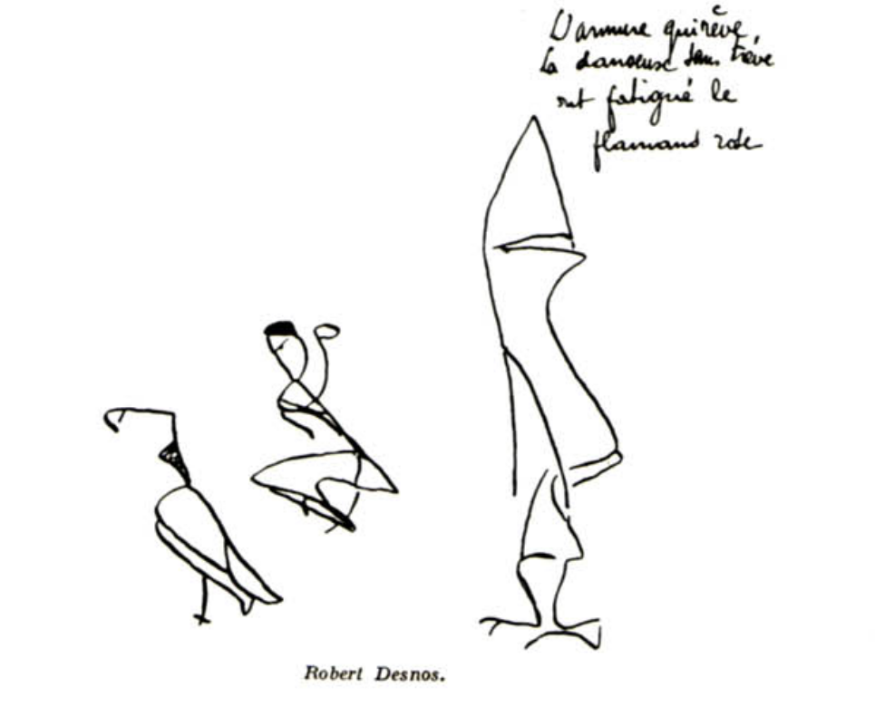 1-Dessin dans La Révolution surréaliste n°1, p. 28.